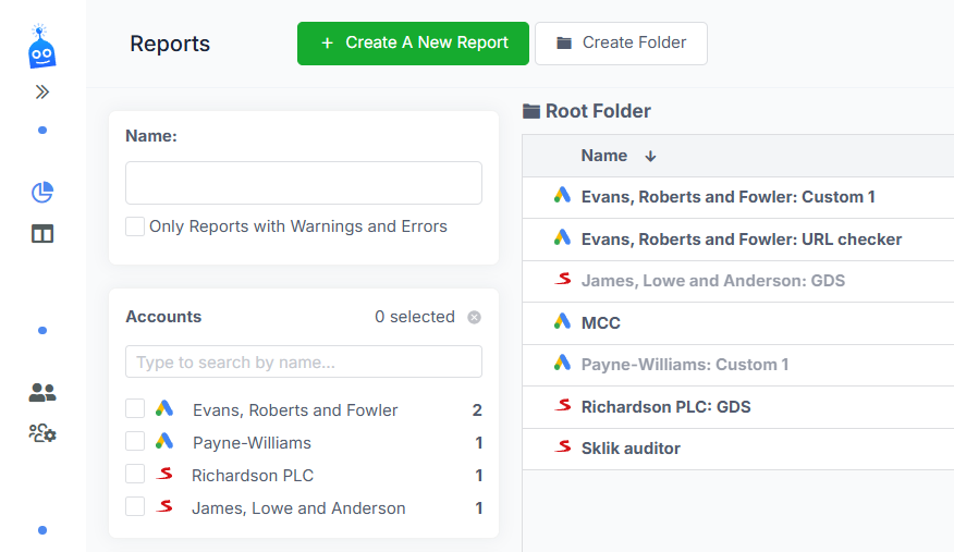 PPC Robot Reports